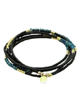 The Makery, Beaded five wrap Bracelet