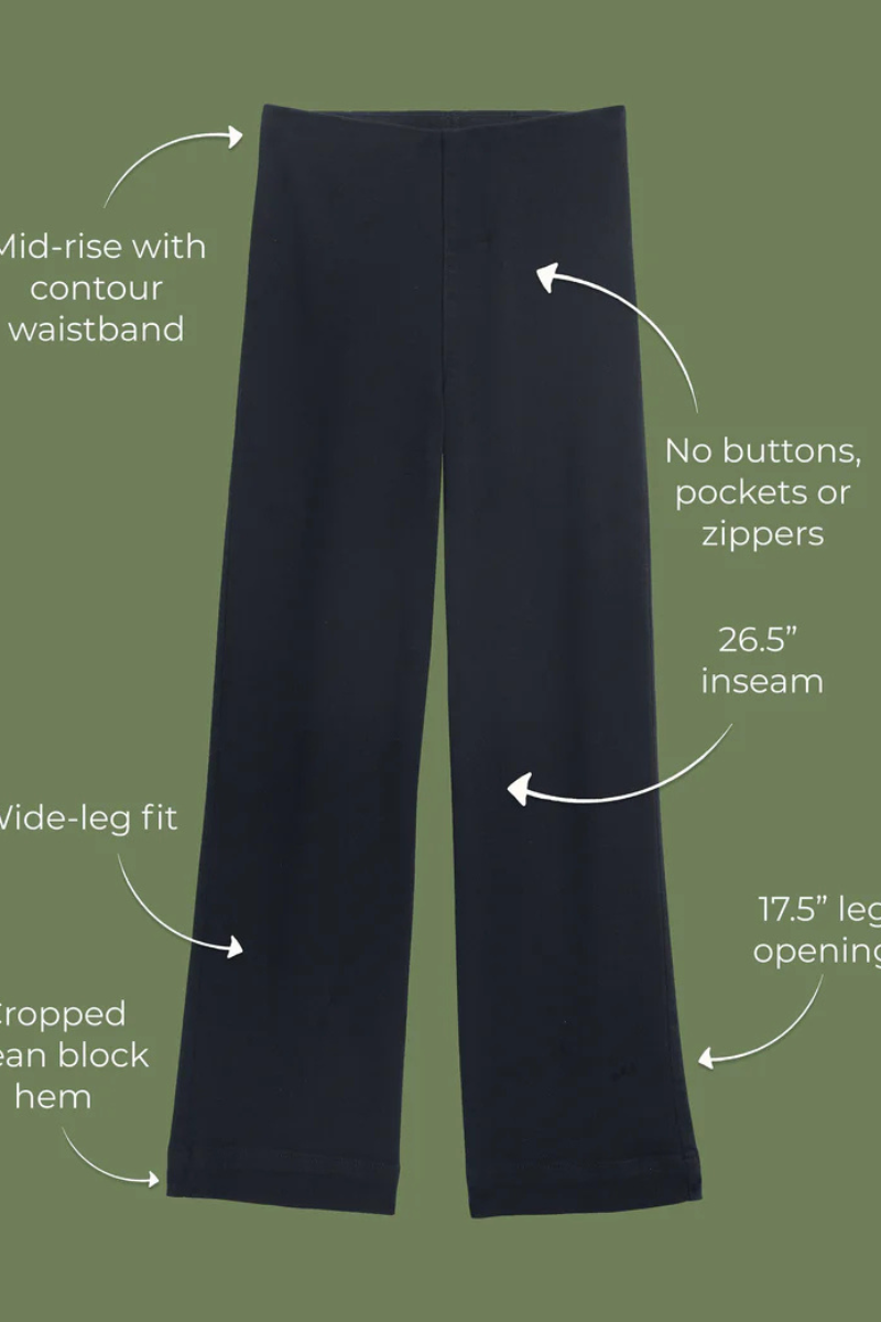 Frank & Eileen, Westport Illusion Pants-Black