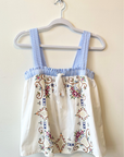 Relax R, Torbole Embroidered Drawstring Top- Multi
