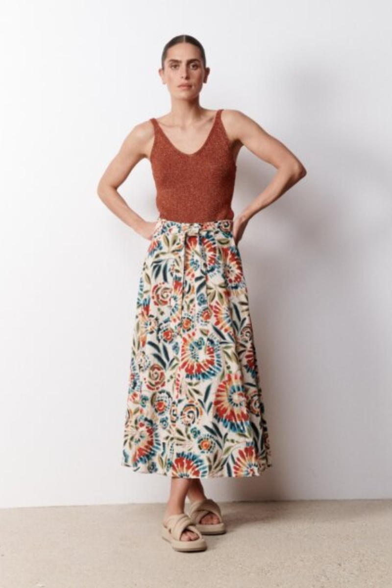 Stella Forest, Lola Long Skirt- Multicoloured