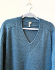 Cashmere Varsity V-Neck Sweater