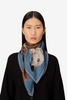 Inoui Editions, Square 100 Ours Scarf- Blue