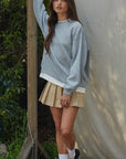 Crew sweatshirt - solid layered