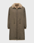 Gerard Darel, Mayline Reversible Faux Fur Parka - Vert Kaki