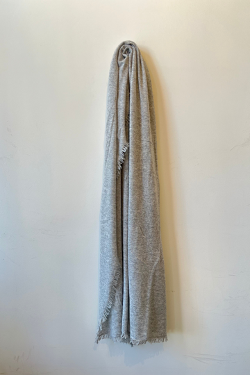 Cashmere Lurex Scarf- Grey