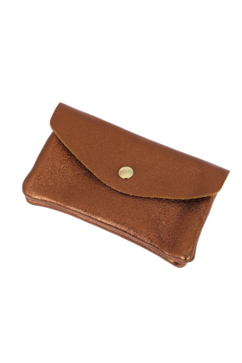 LC, Twin Cowhide Leather Pouch