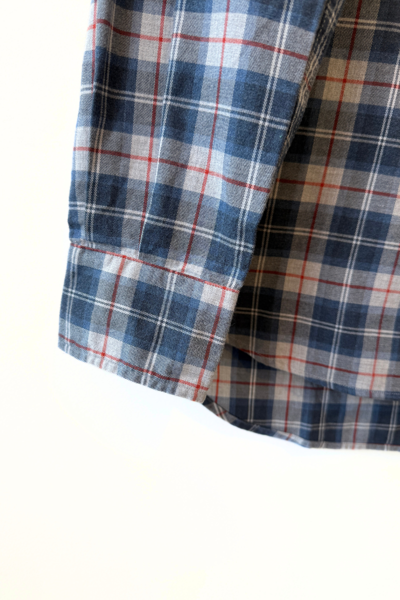 Frank and Eileen, Eileen Relaxed Button-Up Shirt - Grey and Red Plaid