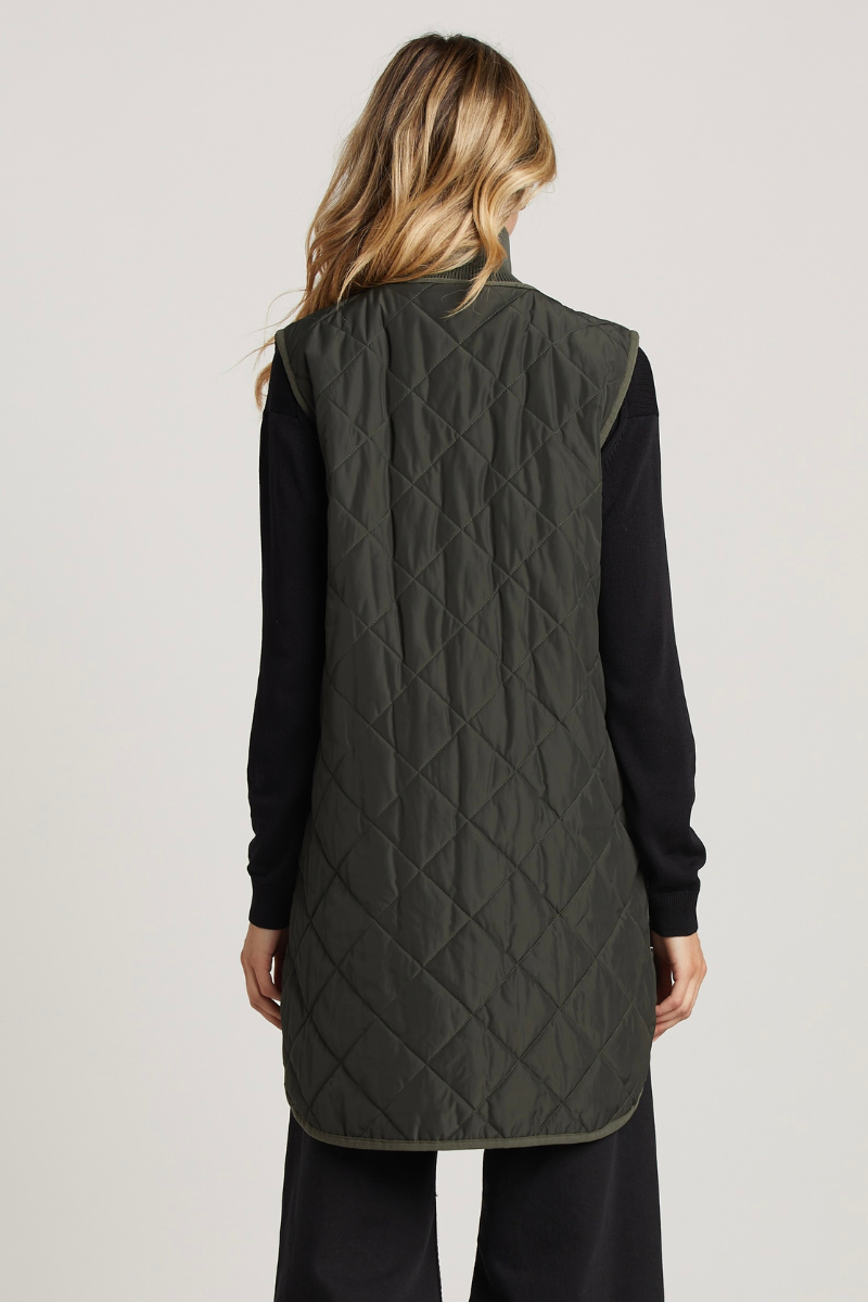 Adroit, Destiny Quilted Long Vest