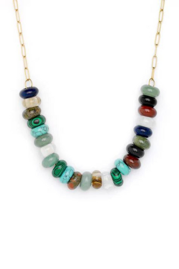 OIYA, Elaine Gemstone Chain Necklace