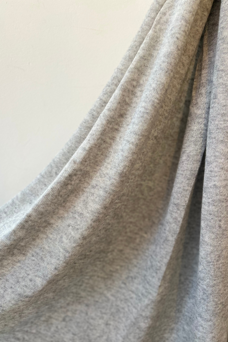Cashmere Lurex Scarf- Grey