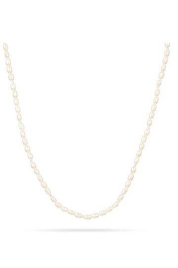 Adina Reyter, Tiny Seed Pearl Necklace-14K Yellow Gold