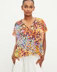 Velvet, Trixy Printed Viscose Sleeveless Top- Cheetah