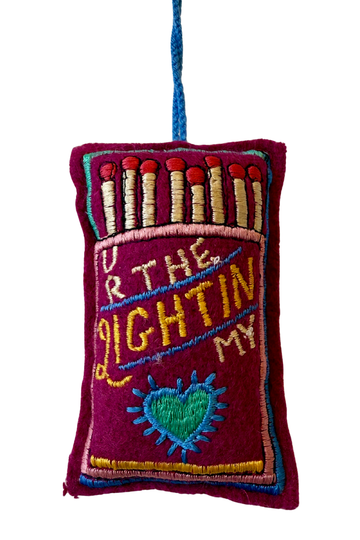Indaba, Light In My Heart Embroidered Decoration