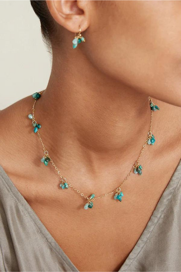 Chan Luu, Hila Turquoise Mix Necklace