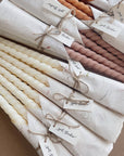 Twisted taper candle set | 11.5 inch | Beeswax & Soy Wax