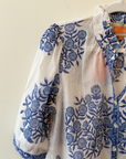 La Plage, Tuesday SS Top-Mughal-White/Blue