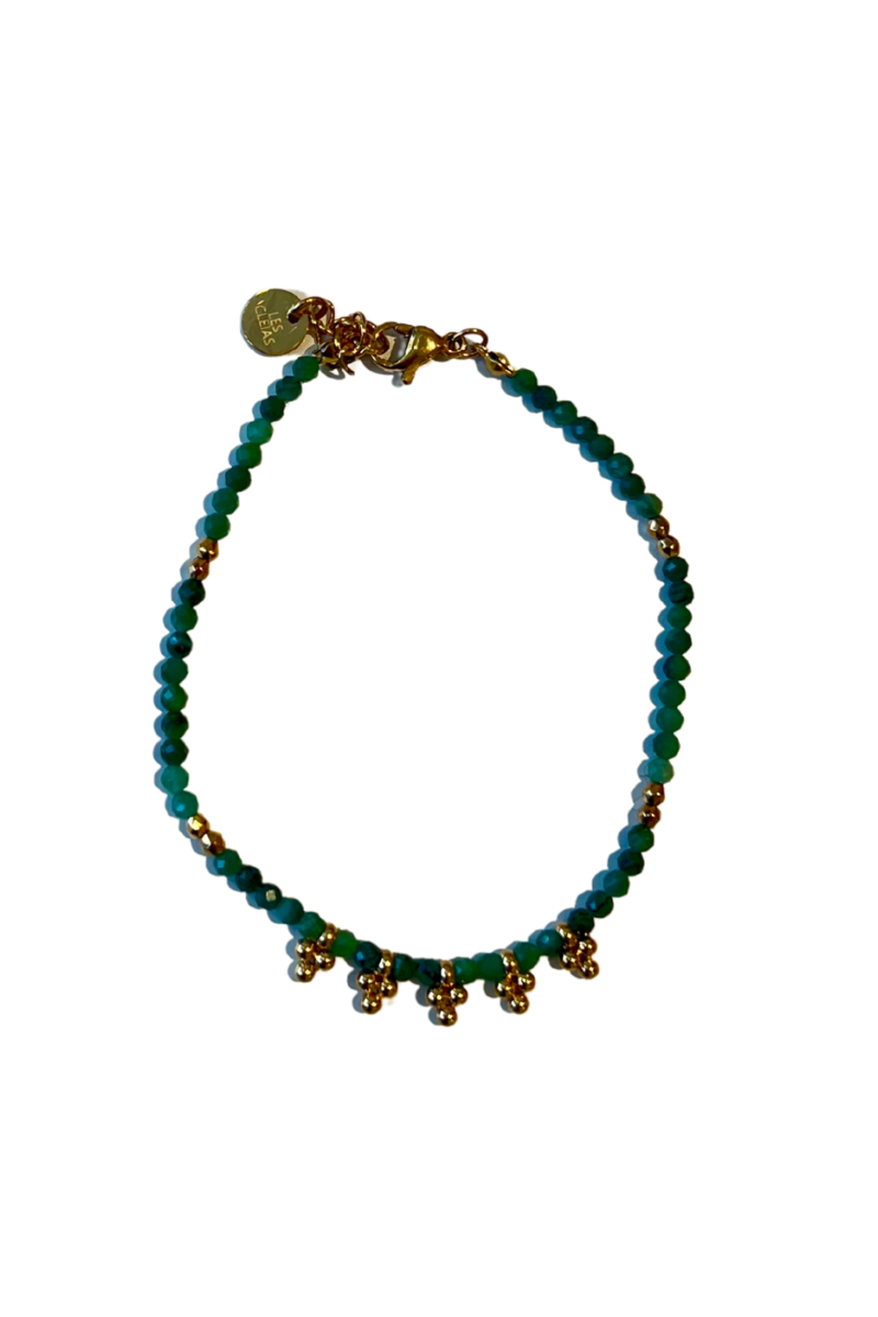 LC, Beaded Bracelet- Green