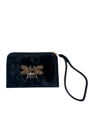 Citrus, Bee Coin Pouch-Black