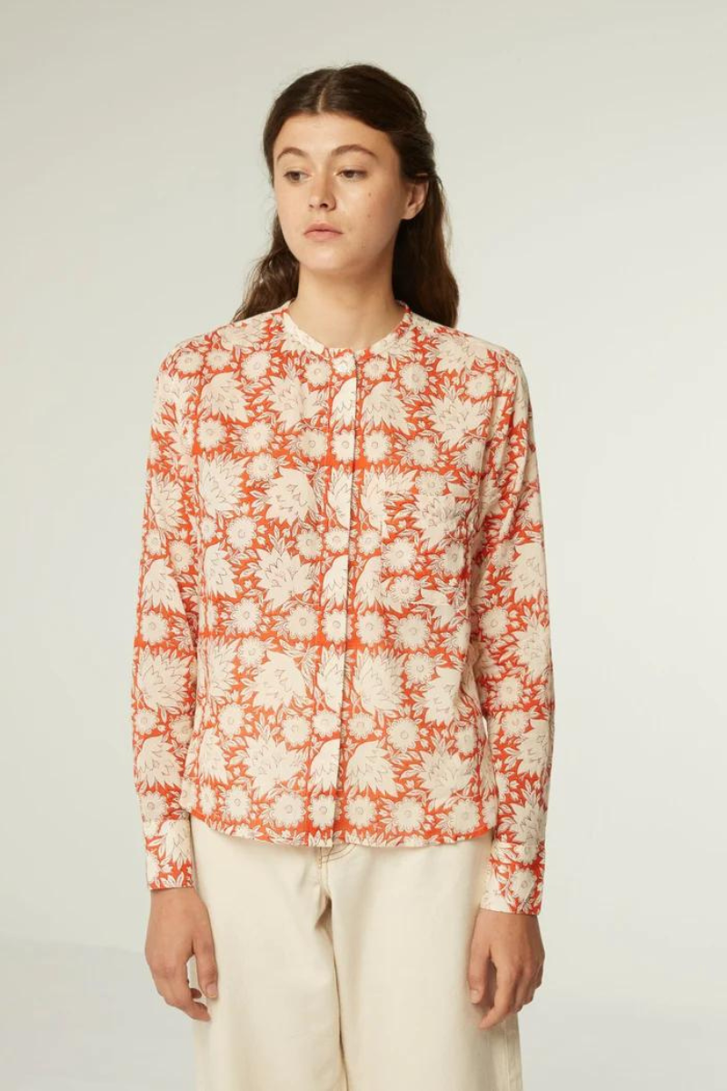 Moismont, Lucie Shirt- Amber Poppy Red