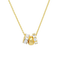 TAI, Necklace with Cubic Zirconia Rondelle Charms