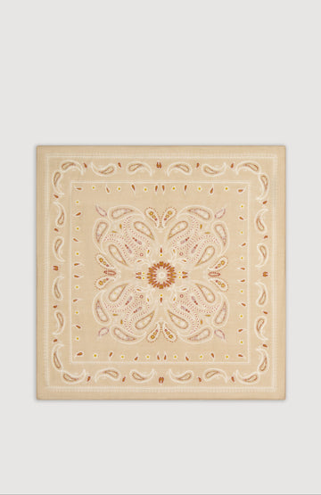 Hartford, Bandana Woven Scarf-Heather Beige