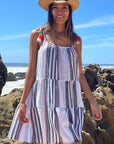 Rose and Rose, Biarritz Short Sundress with Tassels