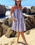 Rose and Rose, Biarritz Short Sundress with Tassels