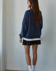 Crew sweatshirt - solid layered