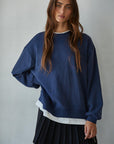 Crew sweatshirt - solid layered
