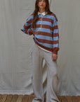 Study Hall Stripe Rugby Pullover