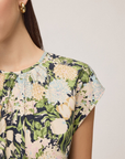 Ottod'Ame, Cotton Floral Top-Multicolour Floral Print
