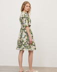 Ottod'Ame, Short Cotton Dress-Multicolour Floral Print