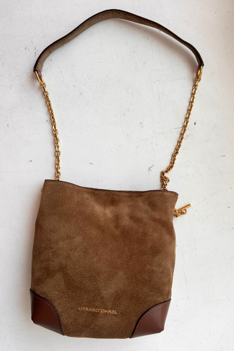 Gerard Darel,  Mini Charlotte Suede Cross Body Bag