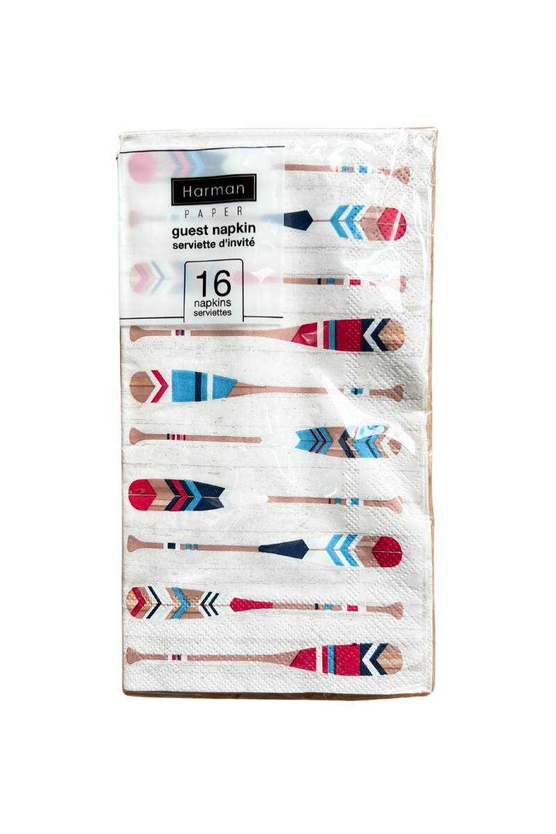 Dinner Napkin, Paddle Paper - White