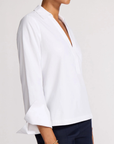 Brochu Walker, Eila Popover Top - Salt White