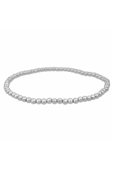 Elastic Bracelet With 2mm Ball Beads