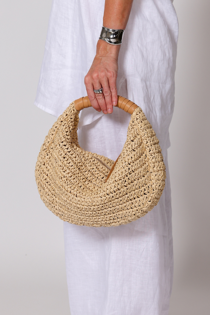Cleobella, Julia Raffia Hobo - Natural