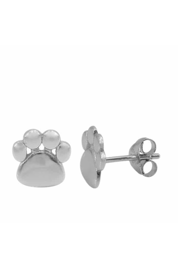 Paw Print Stud Earrings