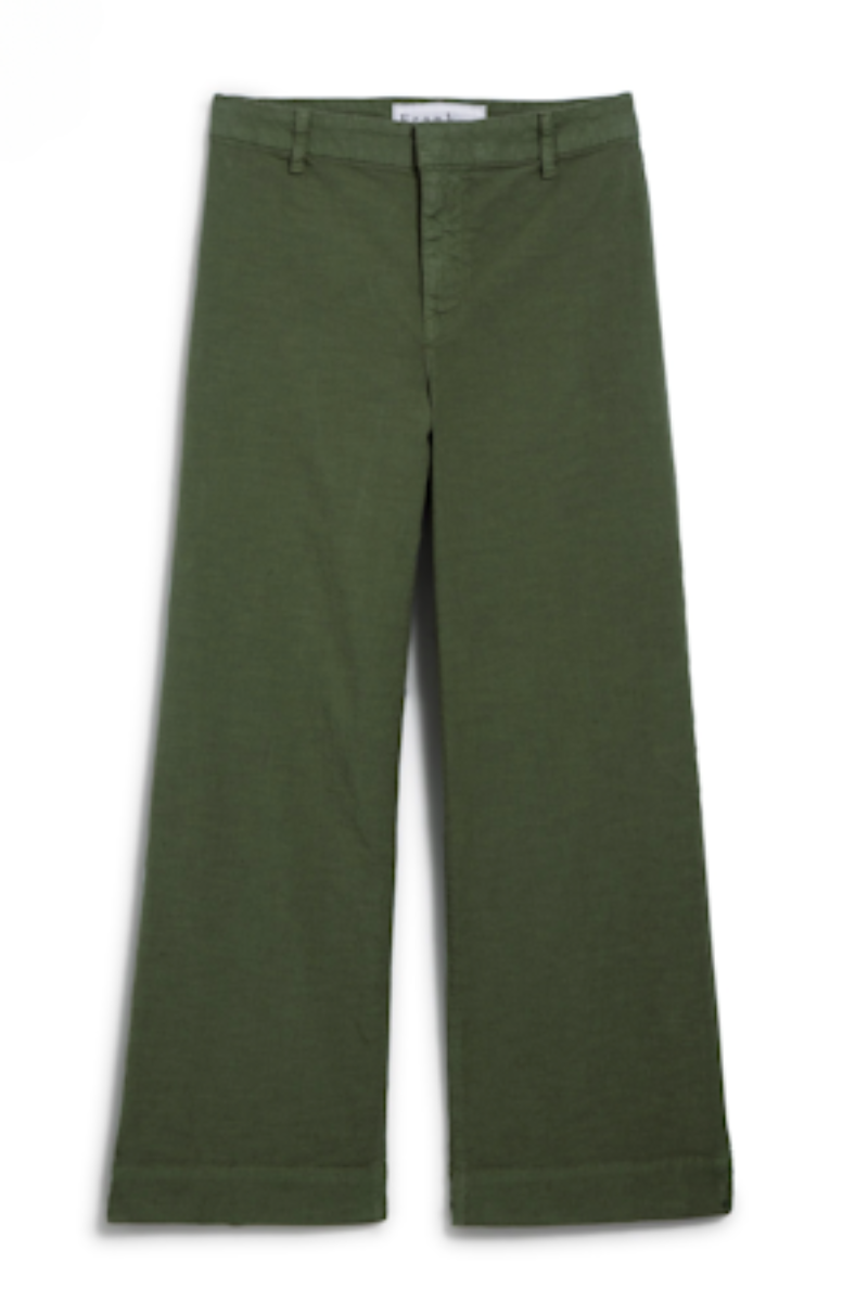 Frank & EIleen, Wexford Wide Leg Linen Pant-Hunter Green