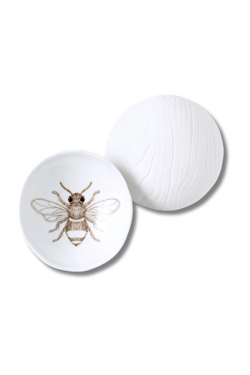 SKT, Woodgrain Dish- Bee