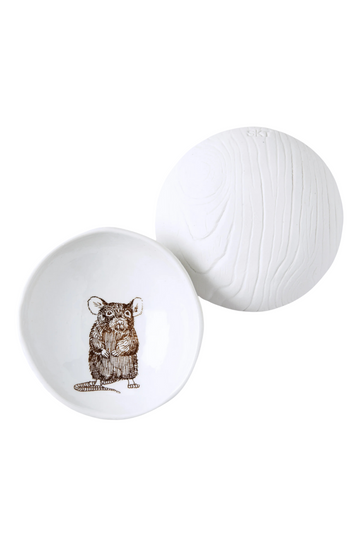 SKT, Woodgrain Dish Mouse