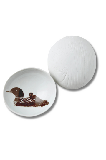 SKT, Woodgrain Dish- Loon