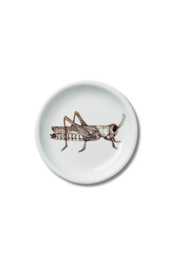 SKT, Woodgrain Dish- Grasshopper