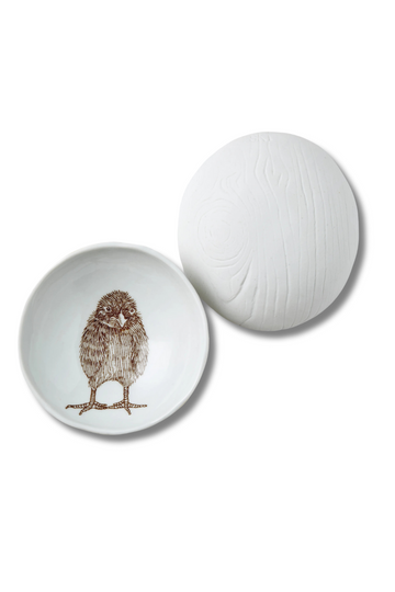 SKT, Woodgrain Dish- Chick