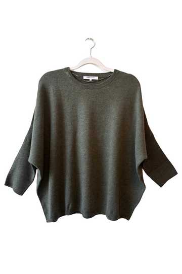 Gerard Darel, Erline Cashmere Vest- Kaki Moyen