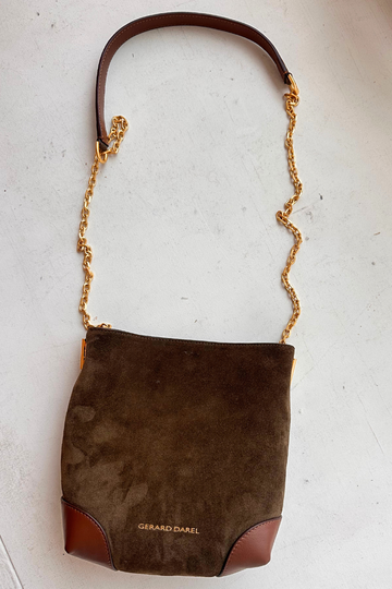 Gerard Darel,  Mini Charlotte Suede Cross Body Bag