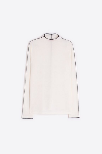 Vilagallo, Ivory T-Neck Sweater