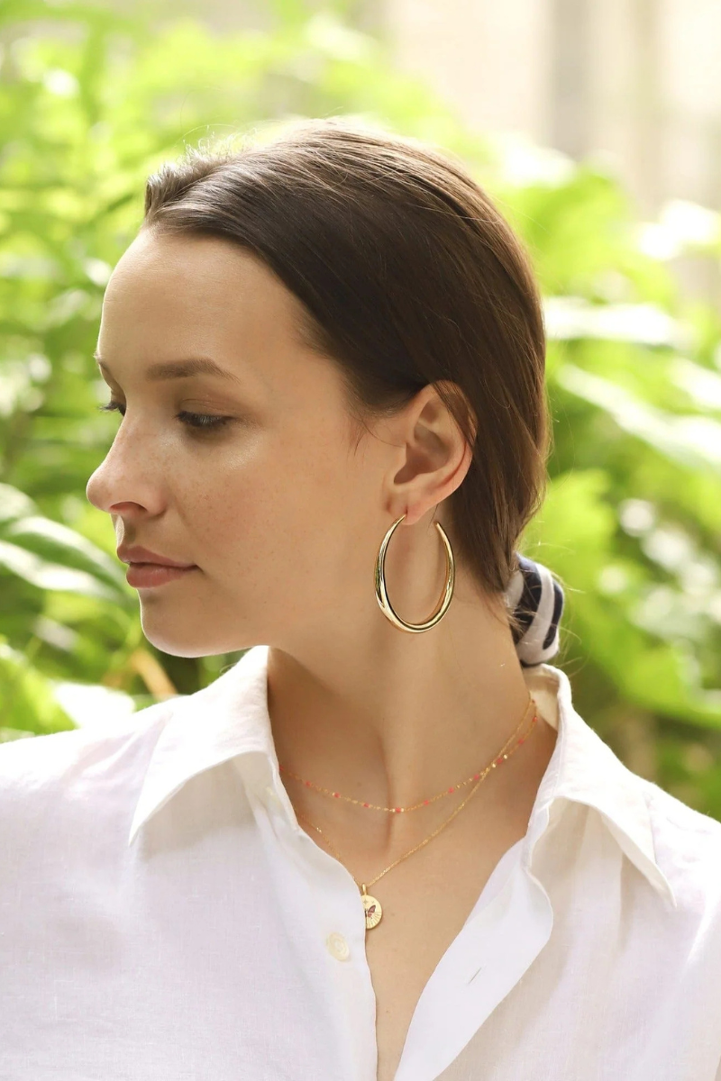 Tai, Thin to Thick Bold Gold Hoops