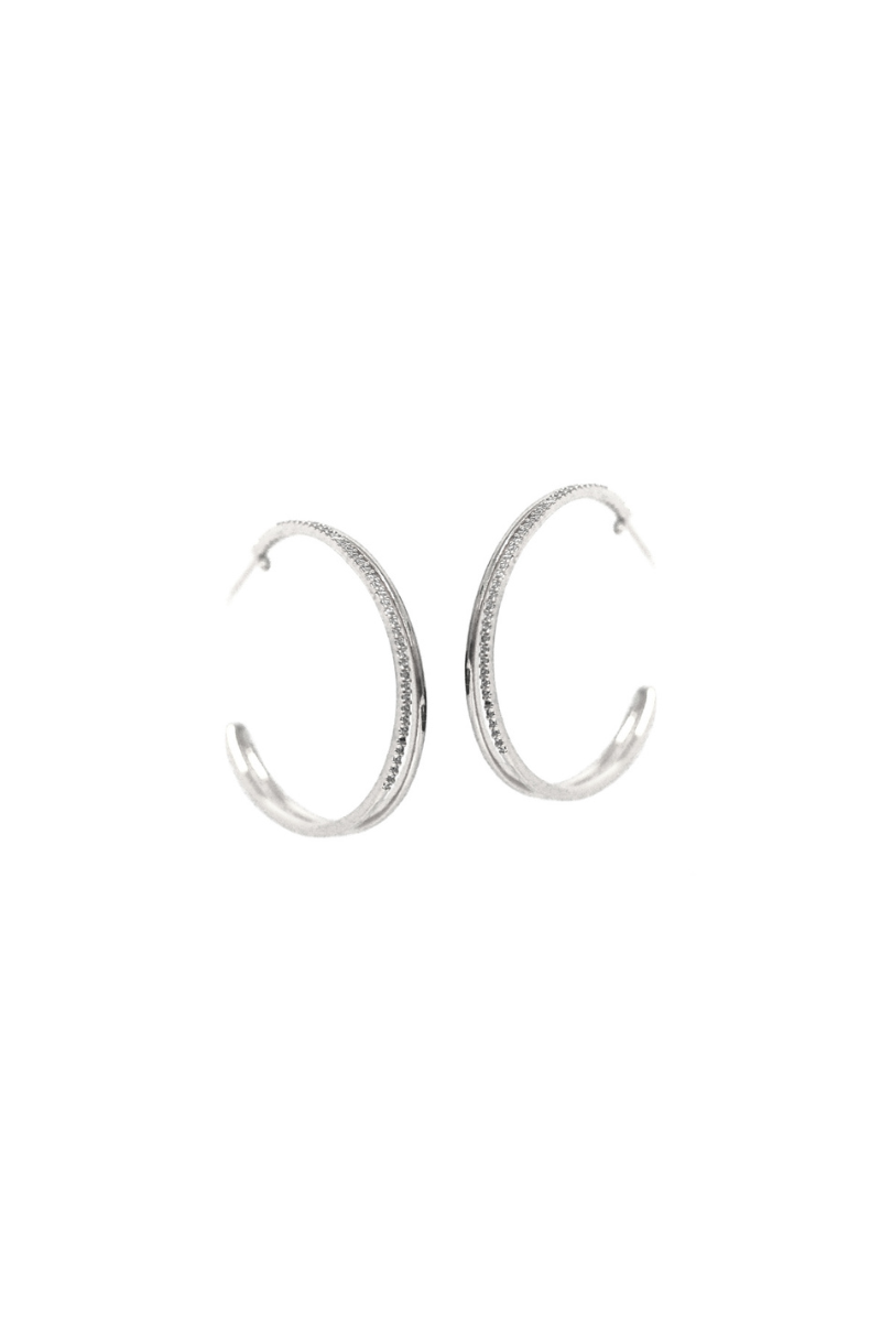 Tai, Large Pave Double Hoop