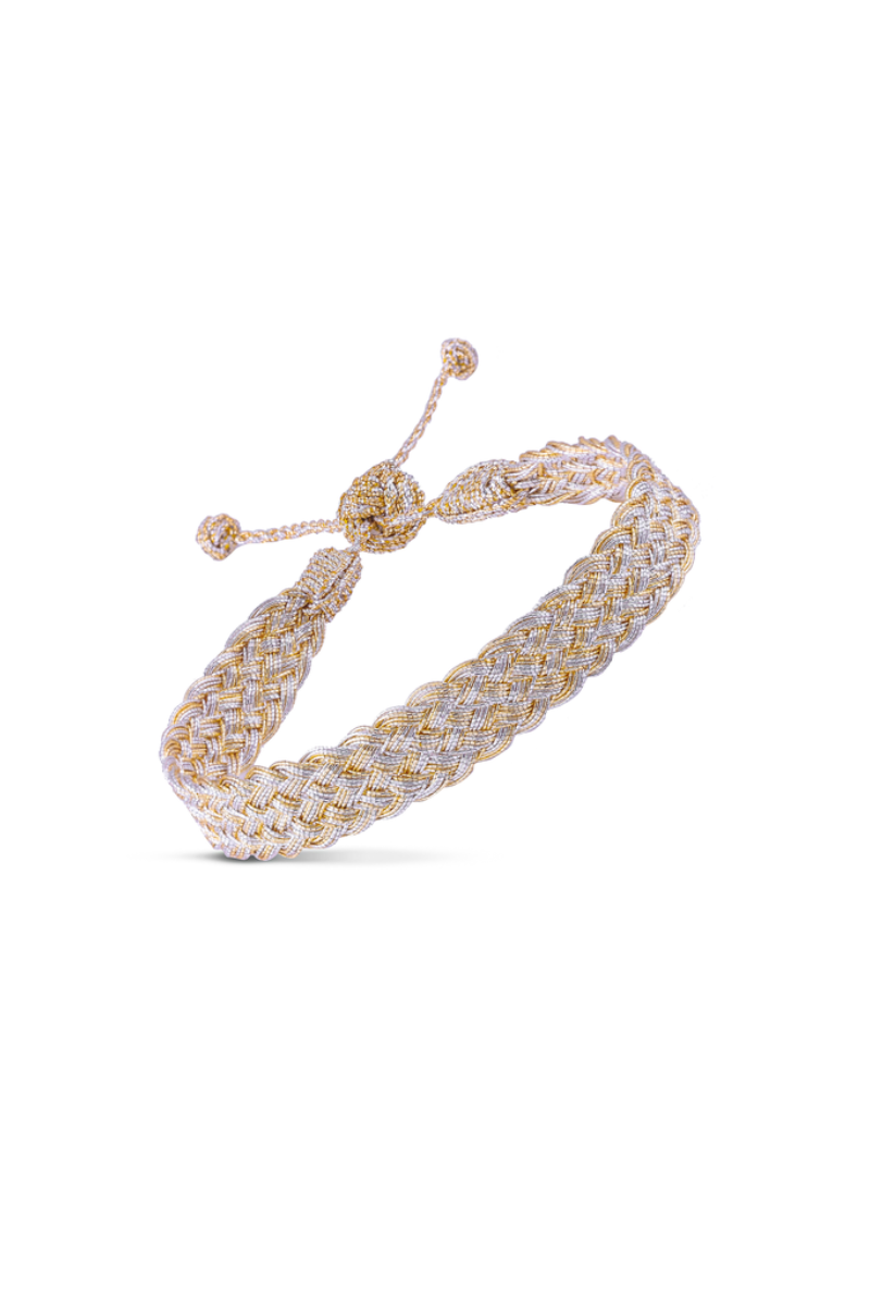 MZ, Box Bracelet - Gold & Silver